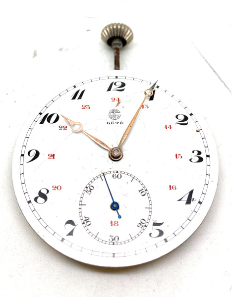 A Working Gete Chronometre Pocket Watch Movement