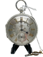 A Beautiful Solid Silver John Forrest HM Silver Dial 1897 Fusee Pocket Watch
