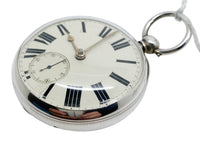 A Nice Working 1878 Silver Cased Fusee Pocket Watch Barnly & Rust of Hull