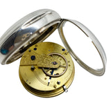 A Nice Working 1878 Silver Cased Fusee Pocket Watch Barnly & Rust of Hull