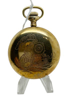 A Working Brass Railway 1880? N H Watch Co Top Winding Pocket Watch