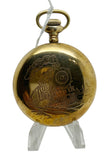 A Working Brass Railway 1880? N H Watch Co Top Winding Pocket Watch