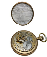 A Working Brass Railway 1880? N H Watch Co Top Winding Pocket Watch