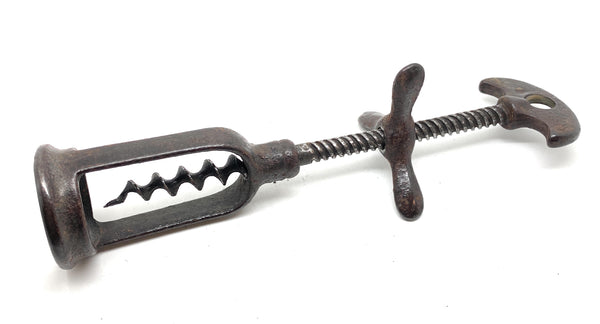 A Nice Antique 19th Century 2 Pilar Tap Pinion Corkscrew