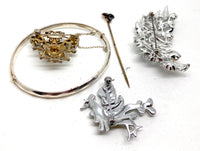 Silver Bangle and Various Costume Jewellery and Stick Pin