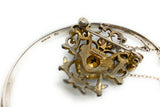 Silver Bangle and Various Costume Jewellery and Stick Pin