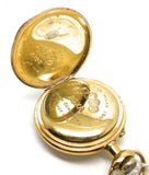 Gold Plated Painted Dial Open Faced 70mm Goliath Doxa Pocket Watch